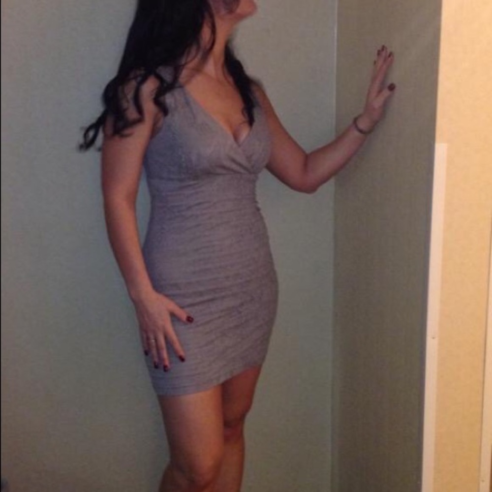 Express Snakeskin bodycon dress